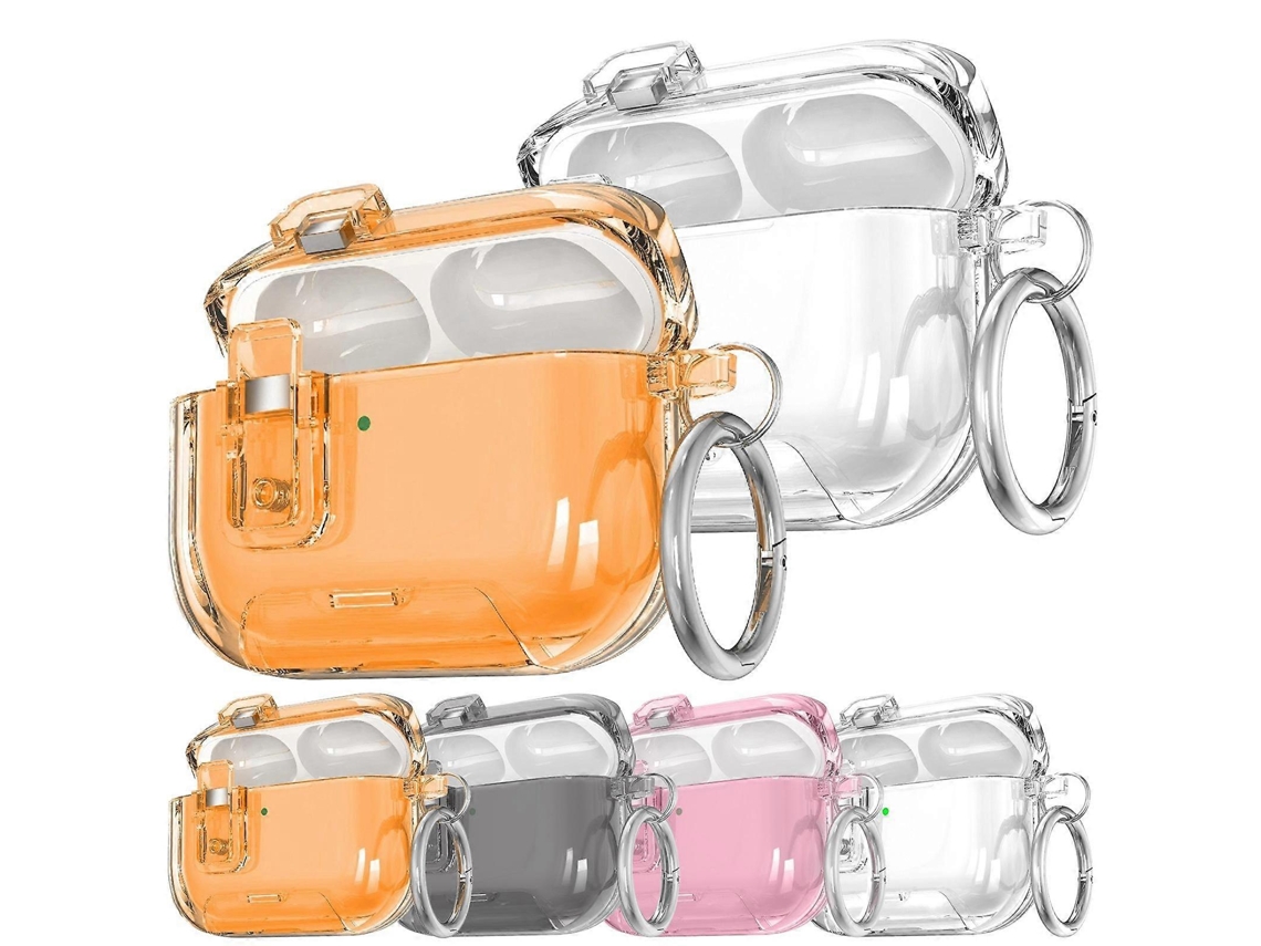 Capa protetora para fones de ouvido AirPods Pro 3 com suporte magnético em formato de estrela e anel para dedo. GIECY