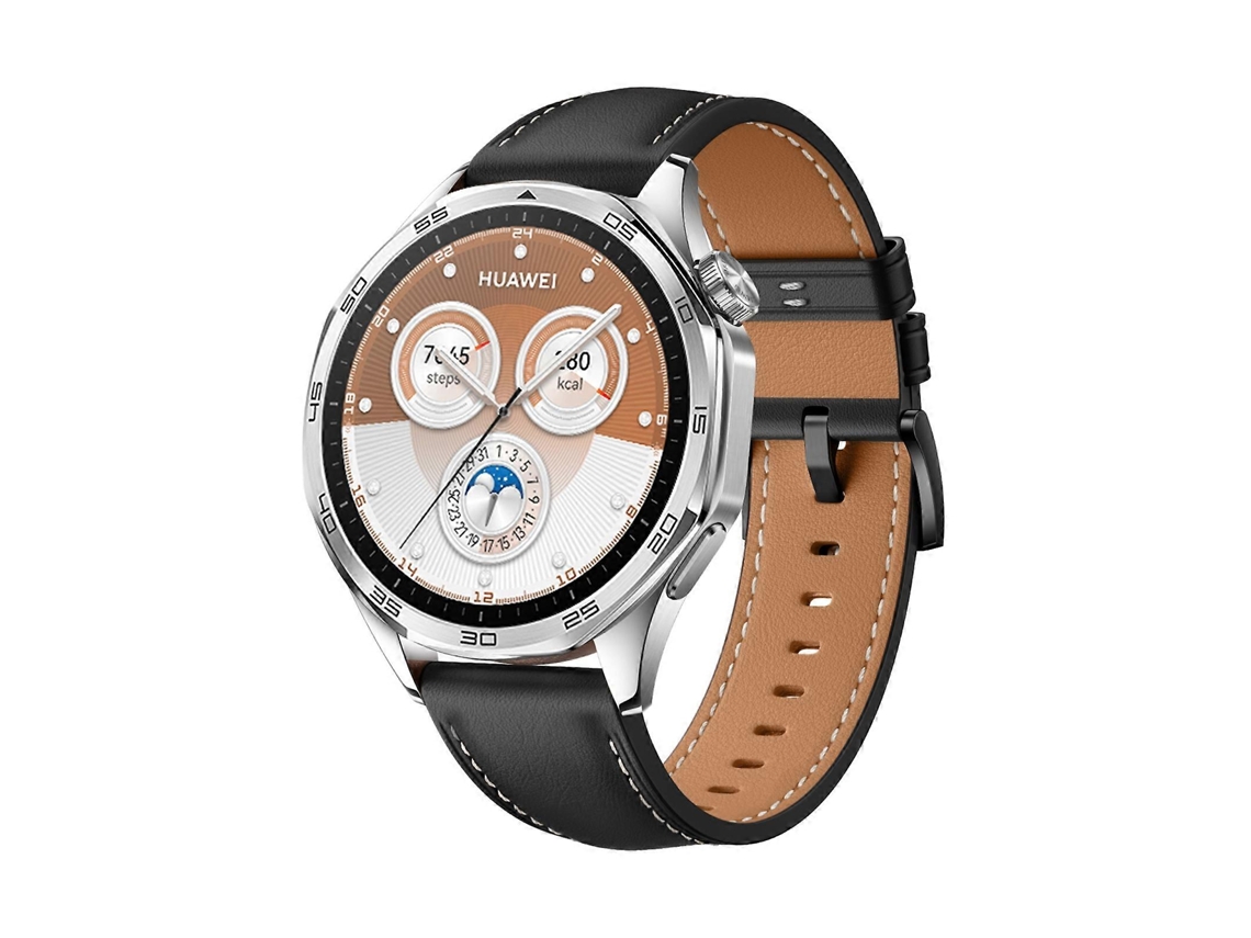Pulseira De Couro Com Fivela Preta