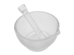Almofariz e Pilão de Vidro Topbathy para Laboratório