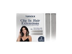 Extensões Cabelo Clip-in Prata Cinza Premium