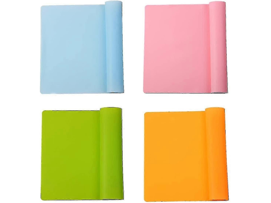 Conjunto De 4 Jogos Americanos De Silicone Reutilizáveis ​​tapetes De Silicone Reforçados Para Crianças, Isolamento Térmico, Aquecido Nostalgia88