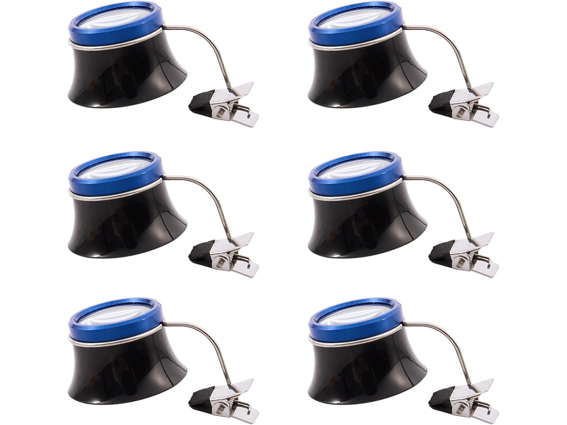 Conjunto de 6 Lentes de Aumento Oculares de Encaixe 5x para Reparos. SFUSHOS
