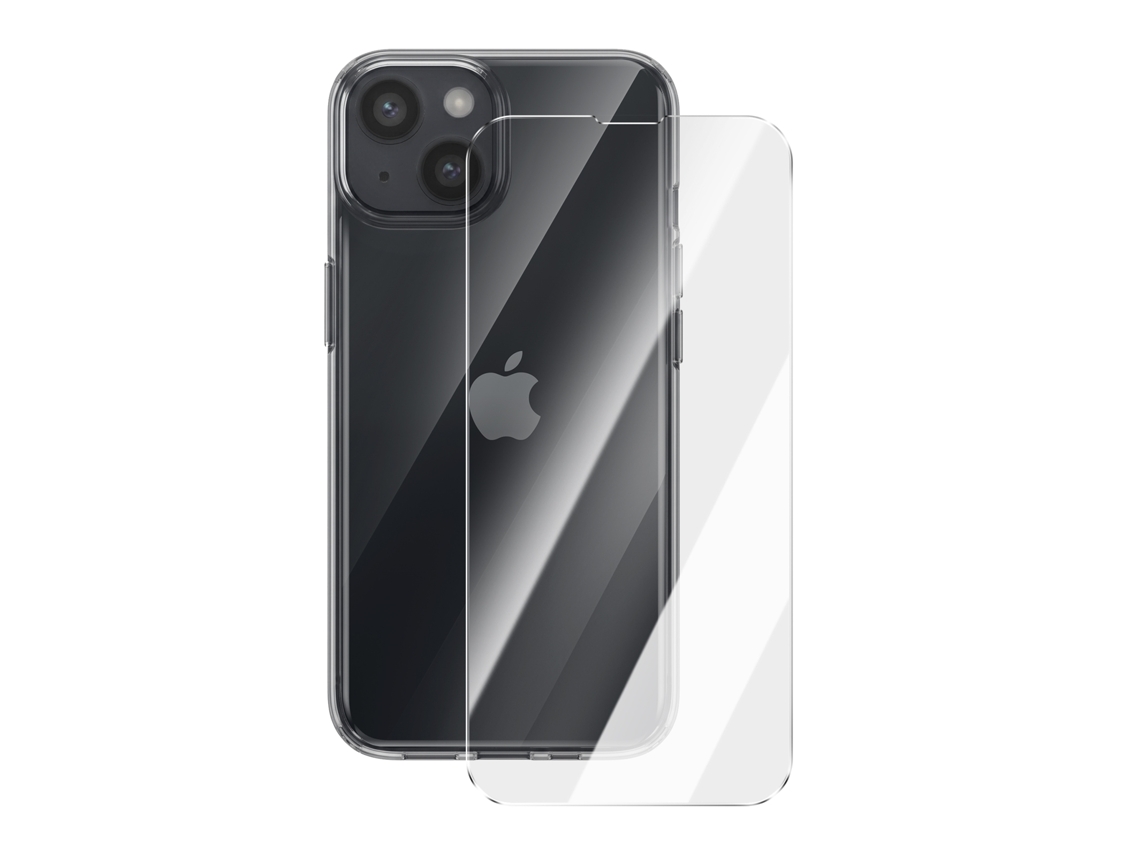 Conjunto Capa E Vidro Temperado Para Iphone 13 Proteção Integral Antichoques