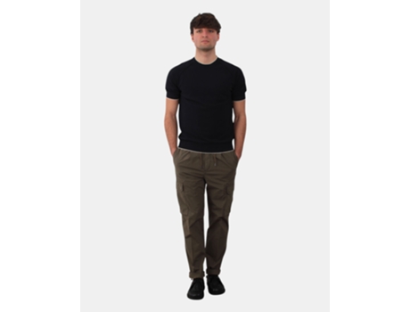 Calças De Homem 40 Weft Cargo Coulisse Militare Poliéster Verde (56)