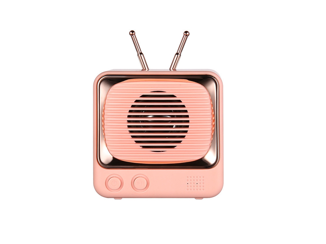 Coluna Bluetooth Ydcy Speaker0120H10 Cor de Rosa