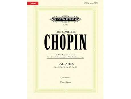 Livro The Complete Chopin Ballades De Fr D Ric Fr Chopin (inglês)