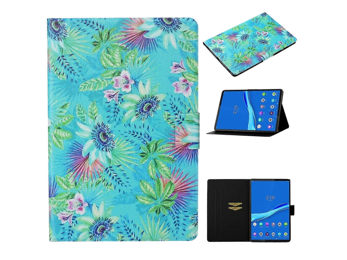Capa De Couro Inteligente Com Desenho Colorido Para Tablet Lenovo Tab M10 Plus 10.6 3ª Geração 2022