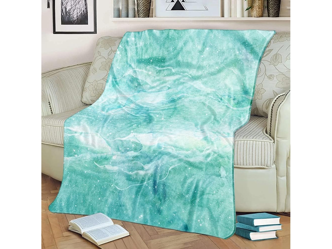 Manta de Verão Macia e Fofa Fansu em Flanela Microfibra com Estampa 3d Ideal para Sofá Ou Cama Mantém Você Aqu