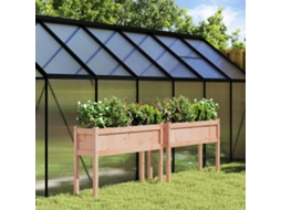 Vidaxl Vasos/floreiras De Jardim C/ Pernas 2pcs Madeira Douglas Maciça