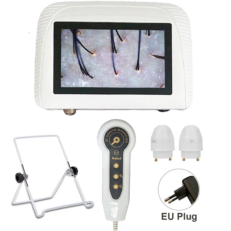 (norma Europeia) Analisador De Pele De 5 Polegadas, Detector De Pele, Cabelo E Couro Cabeludo