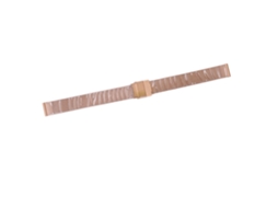 Correa De Reloj De Acero Inoxidable Tejida Reemplazo Para Hombre Mujer Oro Rosa 0.47in