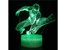 Lmpada Led 3d Do Homem Aranha Com Controle Por Toque E Alimentao Usb Aquaforge