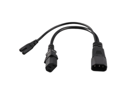 Mali cabo de Energia Iec320 C14 Macho para C13 C7 Fêmea À Prova D'água 10a 250v 32cm para Projetores
