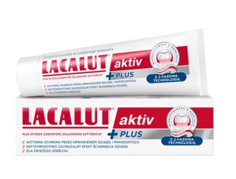 Creme Dental Lacalut Aktiv Plus, 75 Ml Natur Produkt Pharma