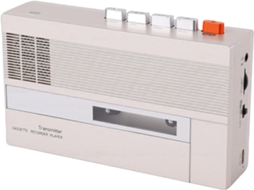Kikumi Cassette Player, Conversor Digital Bluetooth Portátil com Alto-falante Integrado, Caixa Premiada, Reviver