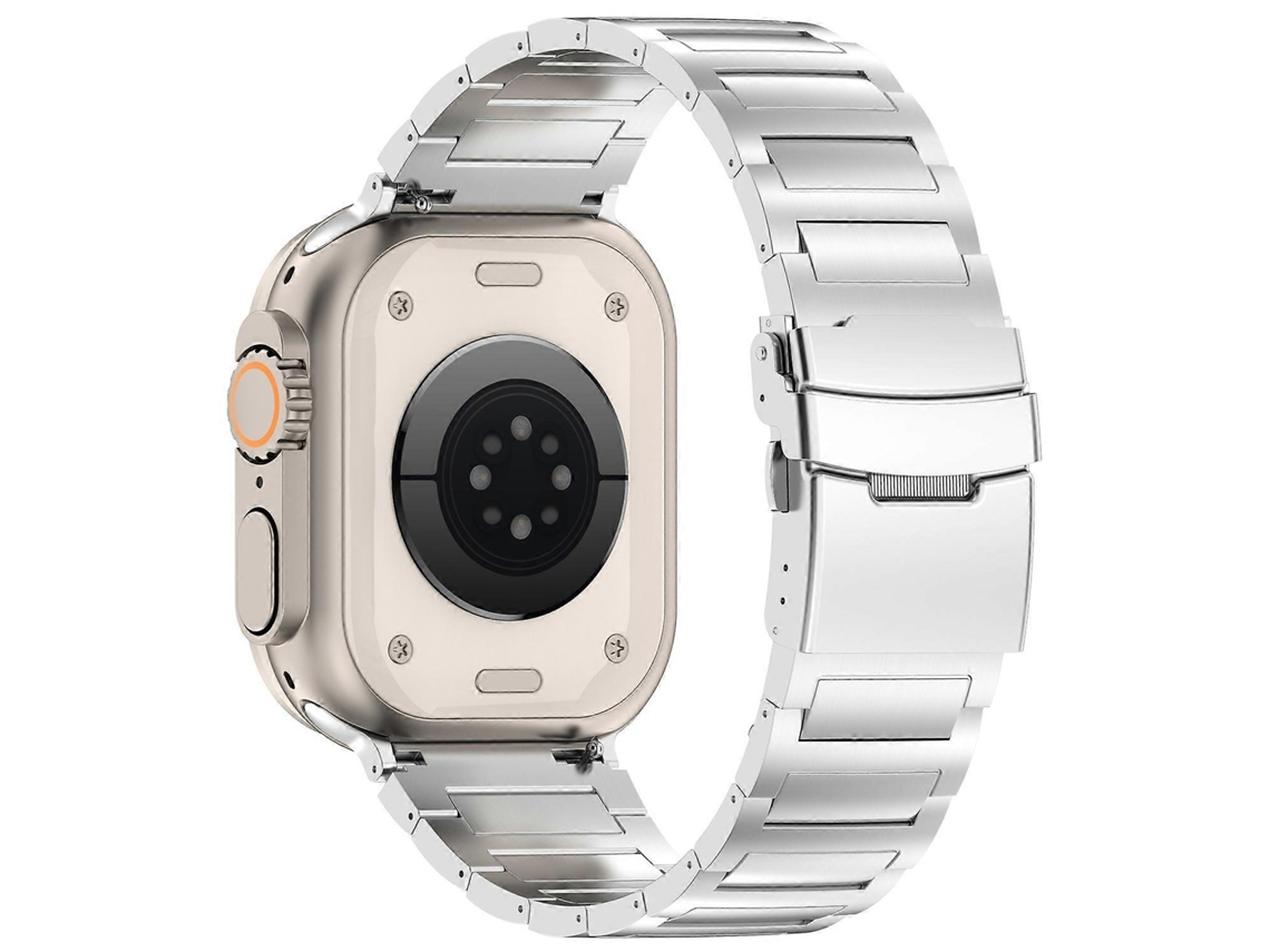 Pulseira De Liga Titânio, Compatível Com Apple Watch 10 (46 Mm), Ultra 2 (49), 9 (8), 7 (45), Se (2022), (6), (5) E (2023).
