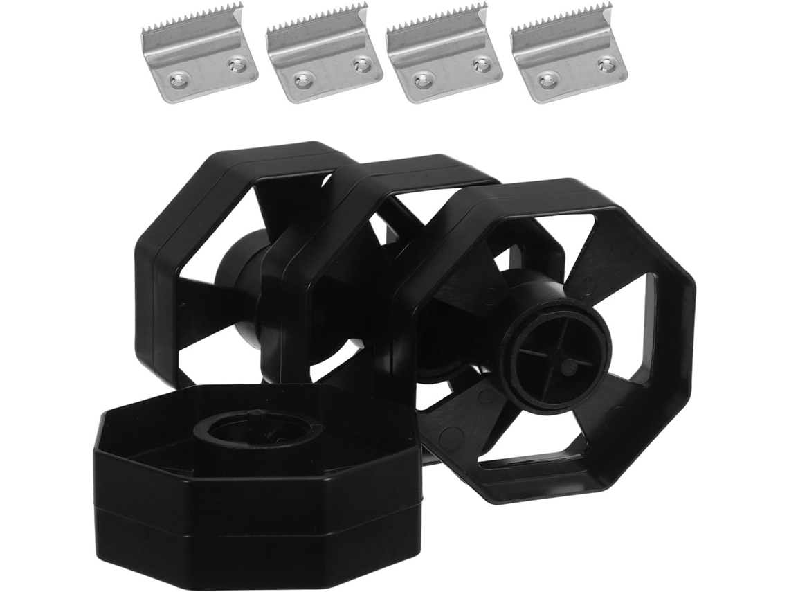 Conjunto de 4 acessórios para dispensador Housoutil Fita Adesiva, com núcleo de plástico de 25 mm e rodas de 75 mm, compatível.