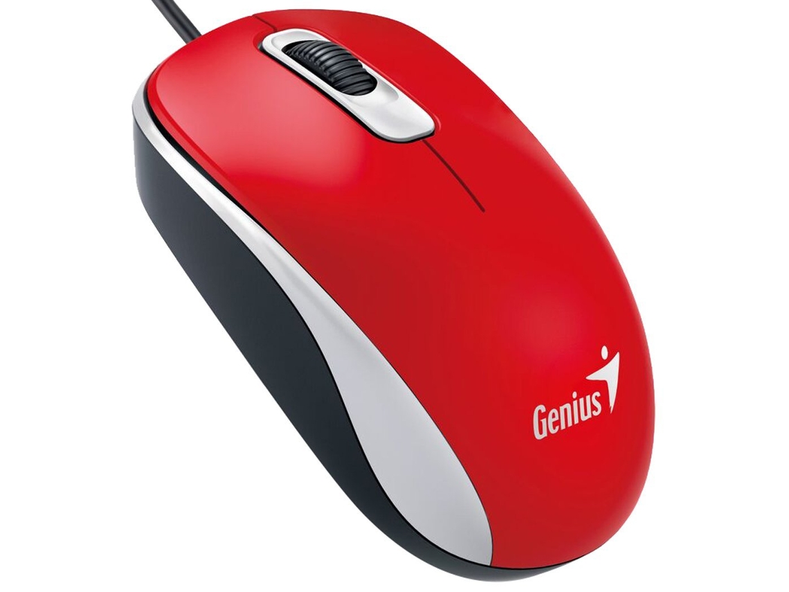 Rato GENIUS DX-110 (Ótico - 1000 dpi - Vermelho)