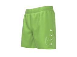 Short Split Logo Lap 4 Volley Verde Strike Meninos Nike