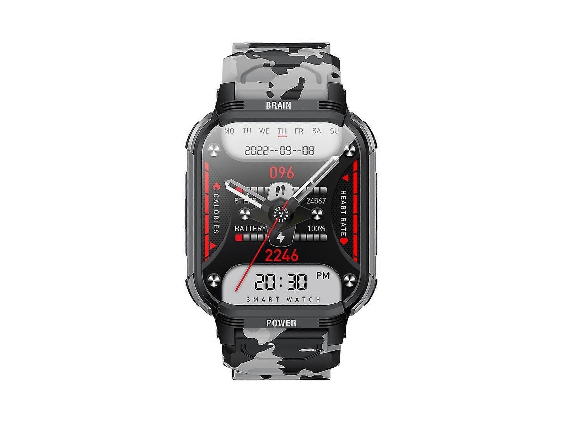 Lurelia Relógio Inteligente Lt08 Bluetooth, Ritmo Cardíaco, Spo2, Chamadas, 1,85", 240×280