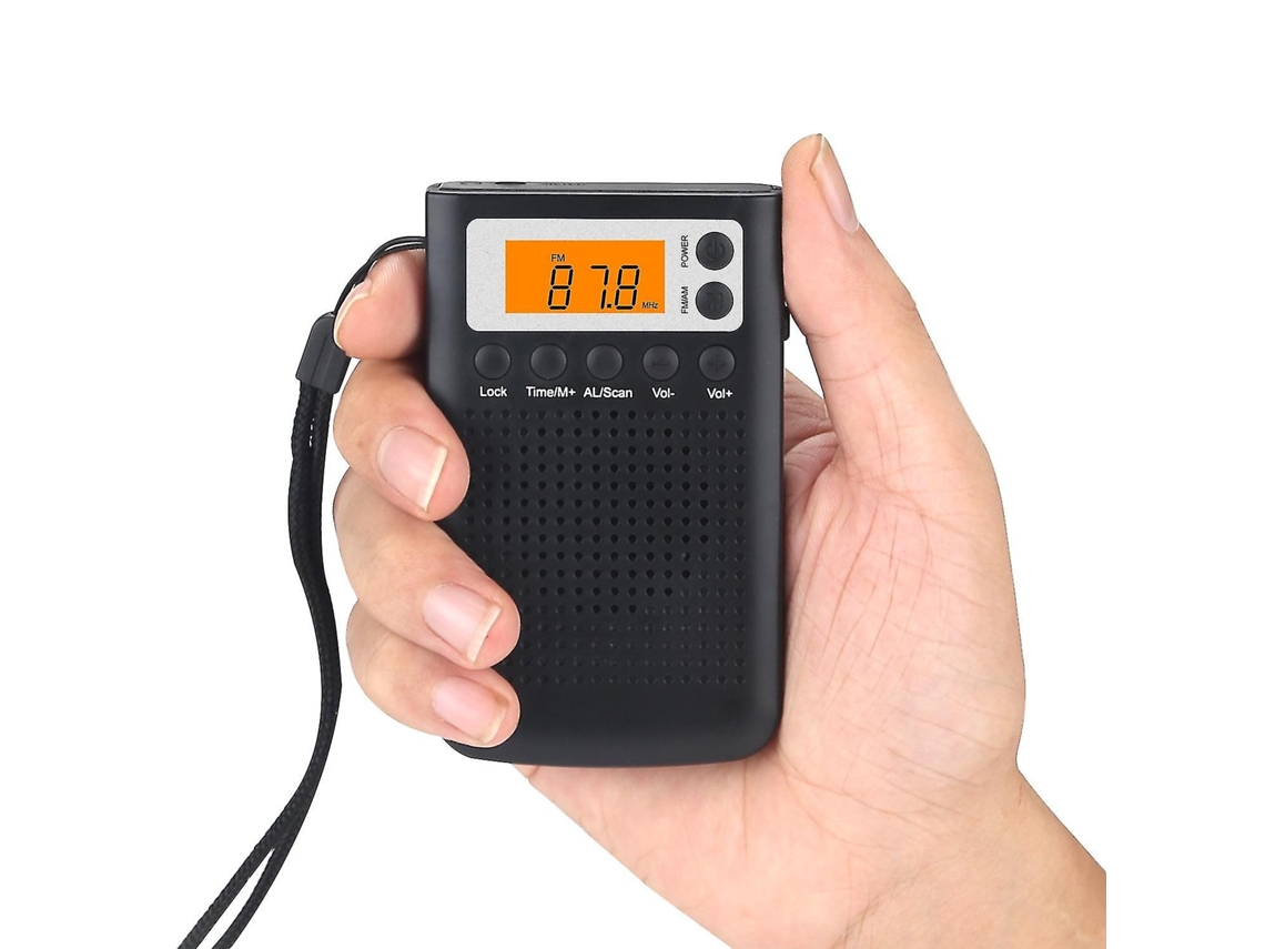 Rádio Fm Am Mini Rádio Estéreo Digital Portátil De Bolso Para Idosos Olysi Shop (bateria Não Inclusa)