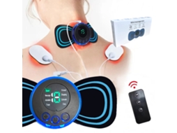 Massageador de Pescoço Portátil com Controle Remoto, 8 Modos, Recarregável, Pulso de Baixa Frequência. MDUG