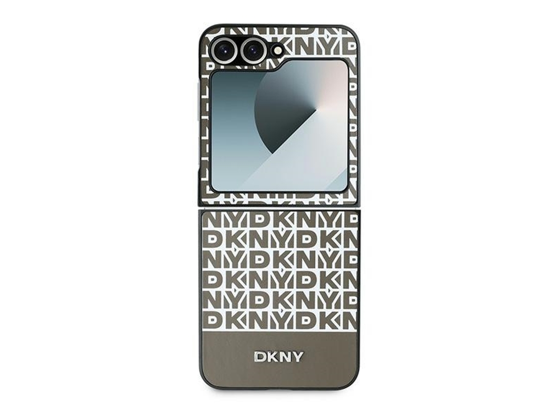 Capa para Samsung Galaxy Z Flip 6 DKNY Pele Sintética Castanho