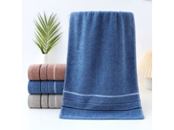 Toalha De Algodão Puro, Leve, De Secagem Rápida E Absorvente, Na Casa De Banho, No Duche E Para Uso Pessoal Diário. Azul Hexinyigjly