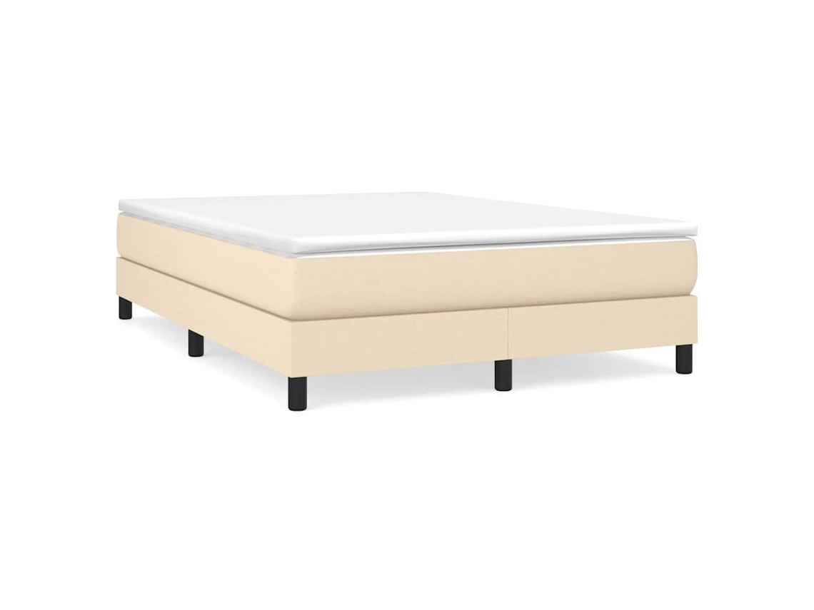 Box Spring Bed, Box Spring Beds Vidaxl Creme Tecido (140 X 190 Cm)