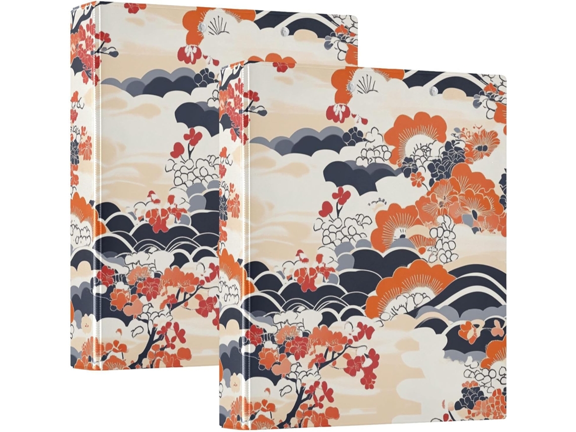 Adesivo de mesa em estilo japonês com estampa da Flórida e montanhas, 3,8 cm de altura, com embalagem individual ou dupla.