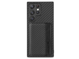 Capa De Celular Com Bolsa Magnética De Fibra De Carbono Para Samsung Galaxy S23 Ultra 5g