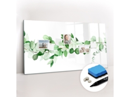Quadro Magnético De Parede Ramo De Planta Para A Sala De Estar Espelharte (120x60 Cm)