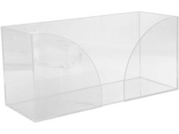 Dispensador de Papel Higiênico em Acrílico Transparente, Porta guardanapos de Mesa Multiuso para Escritório SFUSHOS