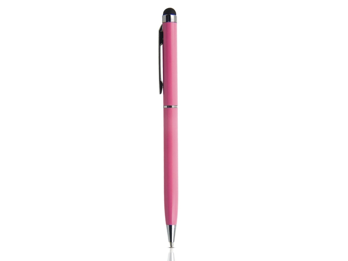 Caneta de Toque Capacitiva ILIKE Pn1 Universal 2 em 1 com Caneta Smartphone e Tablet Pc Rosa