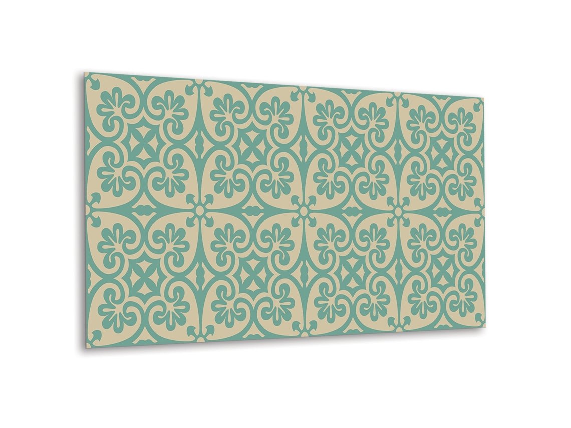 Painel de parede de vinil Espelharte (100x50 cm - Verde, Atmosfera oriental)