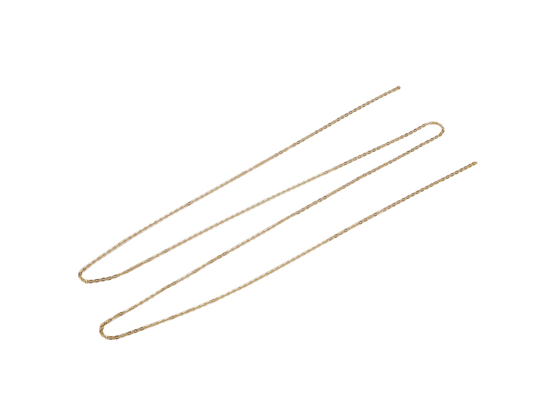 Cadeia De Metal Oca Em Forma Plana 3mm Para Decoração De Unhas Artístico Punk Diy Manicure 5
