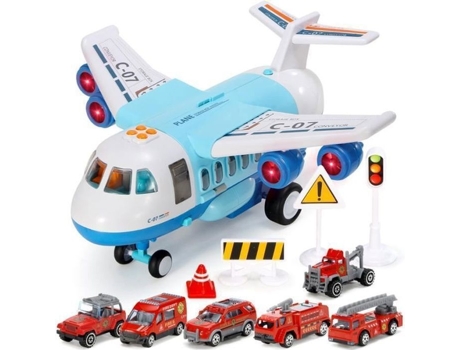 Carros De Brinquedo Para Crianças, Avião Brinquedo Transportador De Carros Com Luzes E Sons Para Meninos E Meninas De 3 Anos Ou Mais Lecoo