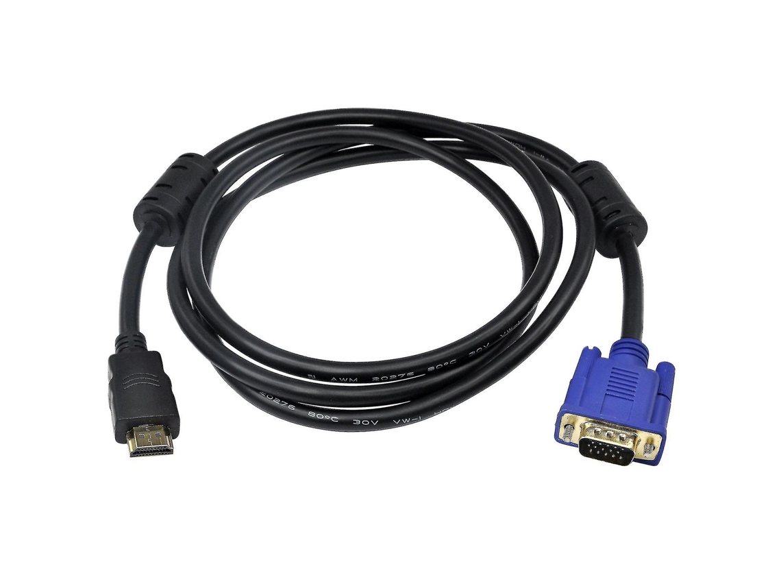 Lurelia Adaptador Gráfico Hdmi Para Vga, Macho, 1,8 M, Com Áudio