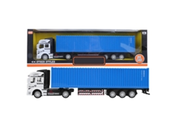 Primerox modelo de Caminhão de Container 1:48 Liga Altamente Simulado Brinquedo Carro Azul