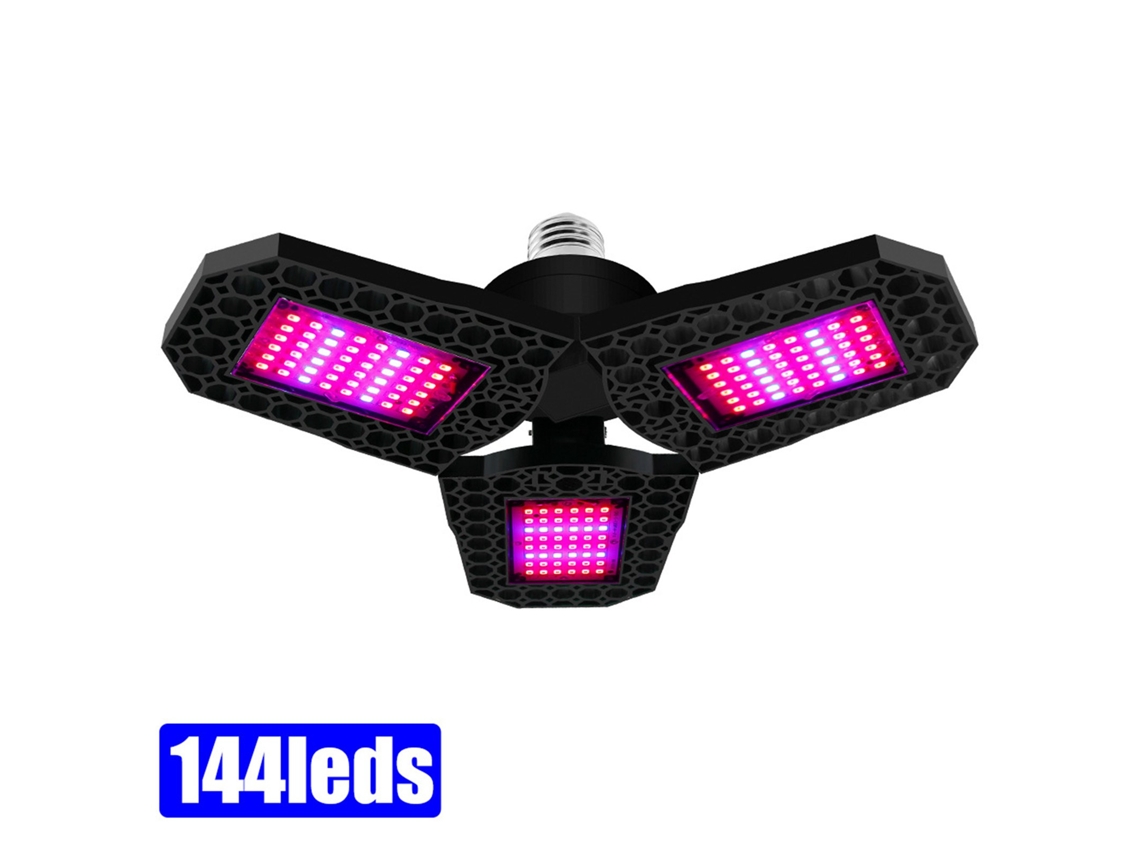 2026 luz de Crecimiento Led Plegable Espectro Rojo Y Azul para Plantas Con Trellis de Tres Hojas