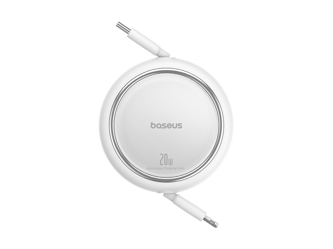 Cabo Retractable Charging Usb-c To Baseus Branco