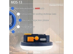 Lanterna De Camping Led, Recarregável E Impermeável Para Suas Aventuras Ao Ar Livre. Olysi Shop