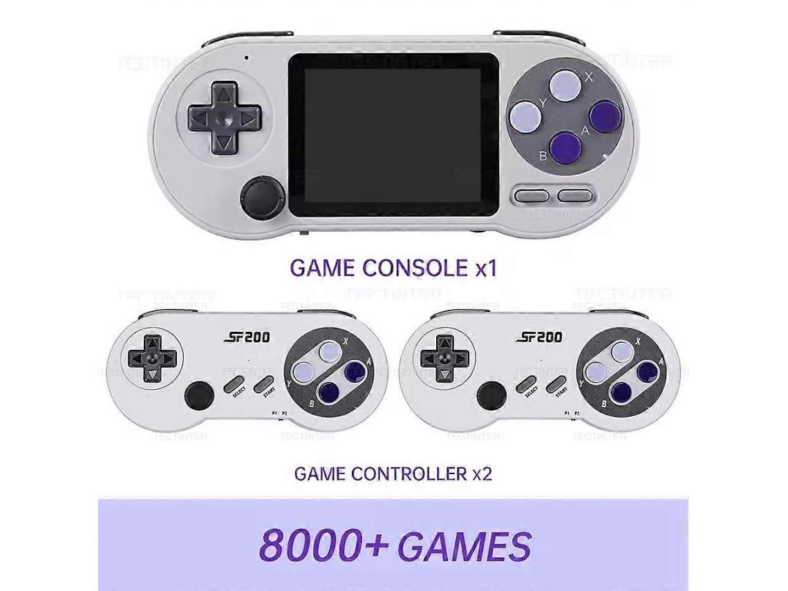 Sf2000 Monitor Ips De 3 Polegadas Console Jogos Portátil Mini Retro Video Game Player Integrado 8000