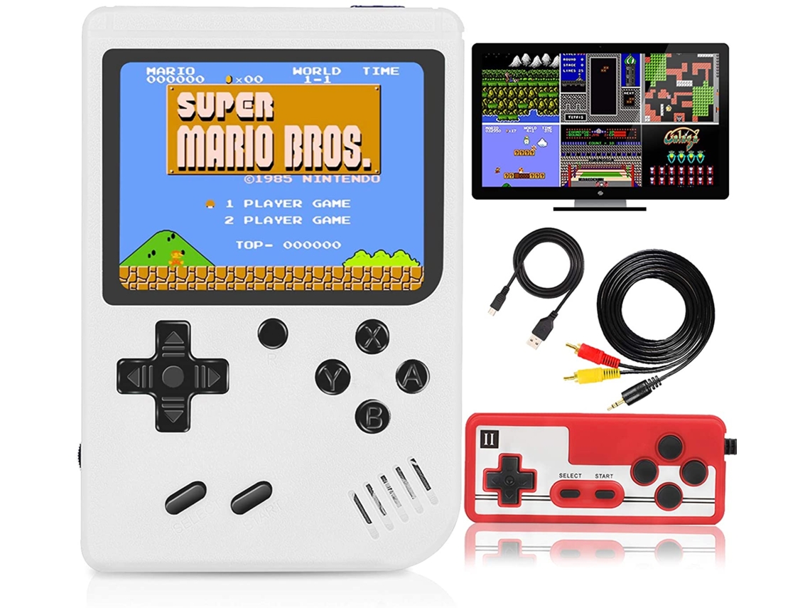 Console Portátil Retrô com 400 Títulos Clássicos, 3 Polegadas AQUAFORGE