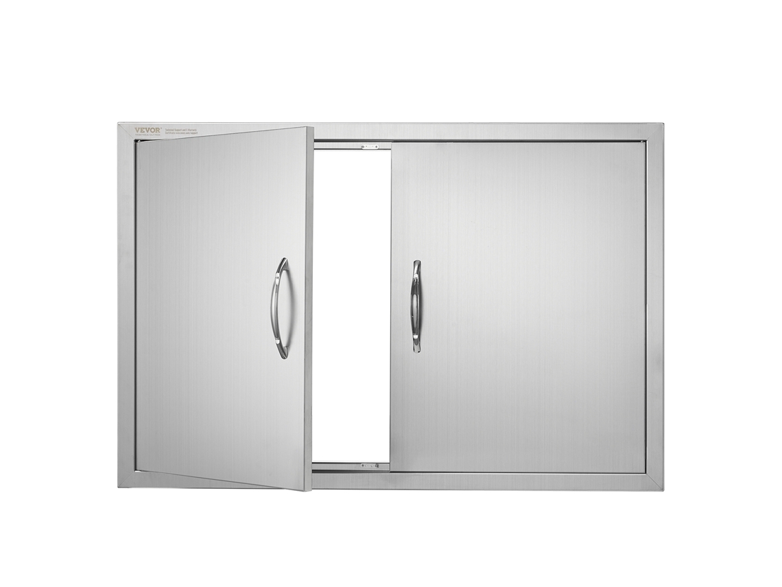 VEVOR 915X610 Mm Porta de Acesso À Ilha de Churrasco Ao Ar Livre Porta de Cozinha de Aço Inoxidável