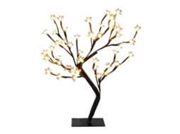 Vaso com Luz 24 Leds Base de Metal Luz Branca Quente Luz Noturna NEVEANCE