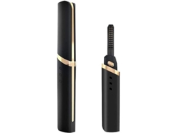 Curlador de Cílios Elétrico Recarregável, Curl Natural Rápido e Duradouro Preto e Dourado