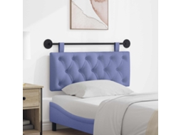 Vidaxl Cabeceira Suspensa Azul Jeans Tecido