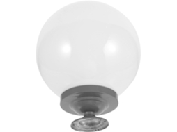 Tampa Protetora Redonda em Acrílico Branco para Luminária de Jardim, Acessório de Proteção para Iluminação. SFUSHOS