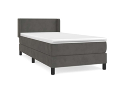 Box Spring Bed, Box Spring Beds Vidaxl Cinzeto Veludo (80 X 200 Cm)